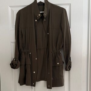 Zara Dark Green Utility Jacket